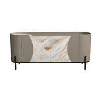 Credenza Bowie 2 Door - Aupe Marmo Beige Oro Rondell