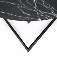 Mesa de Centro Cut - Frosted Black Marble