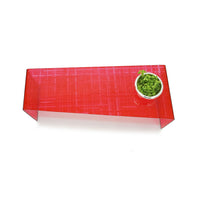 Mesa de Centro Diagonal - Translucent Red Hatch