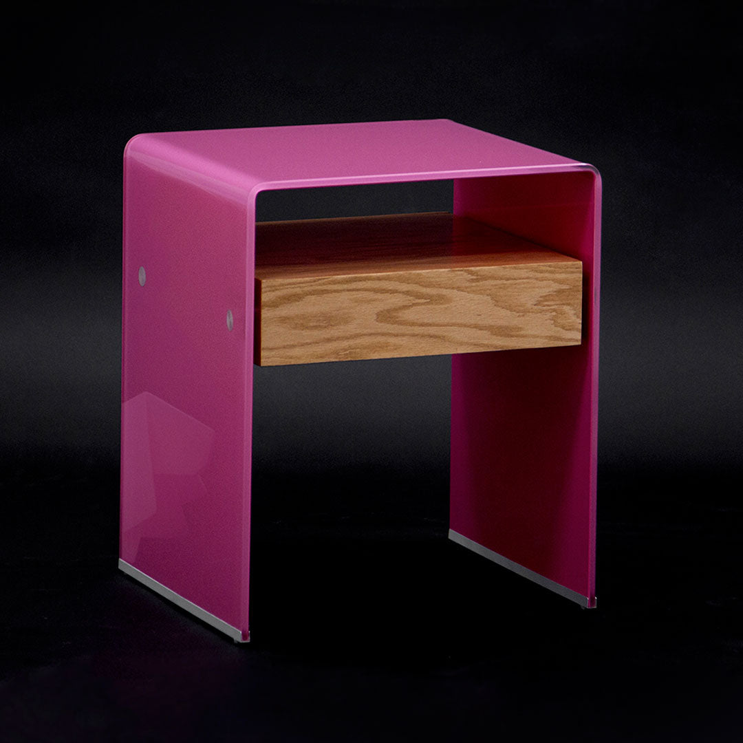 Mesa Lateral Graffetta - Solid Pink & Light Oak