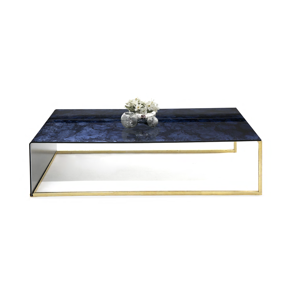 Mesa de Centro L1 - Translucent Splotch Midnight & Gold