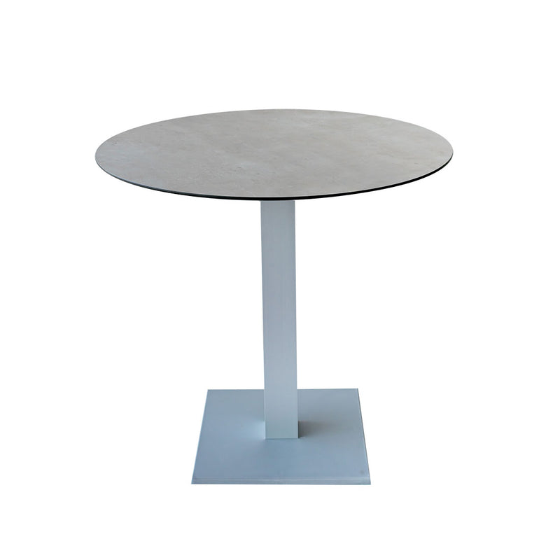 Mesa Compact Exterior Circular 80cm Base Cuadrada