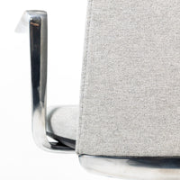 Sillón Lorenzo Bajo Tela Aluminio (RE-5061-AL)