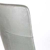 Sillón Lorenzo Alto Piel Aluminio (RE-5050-AL)