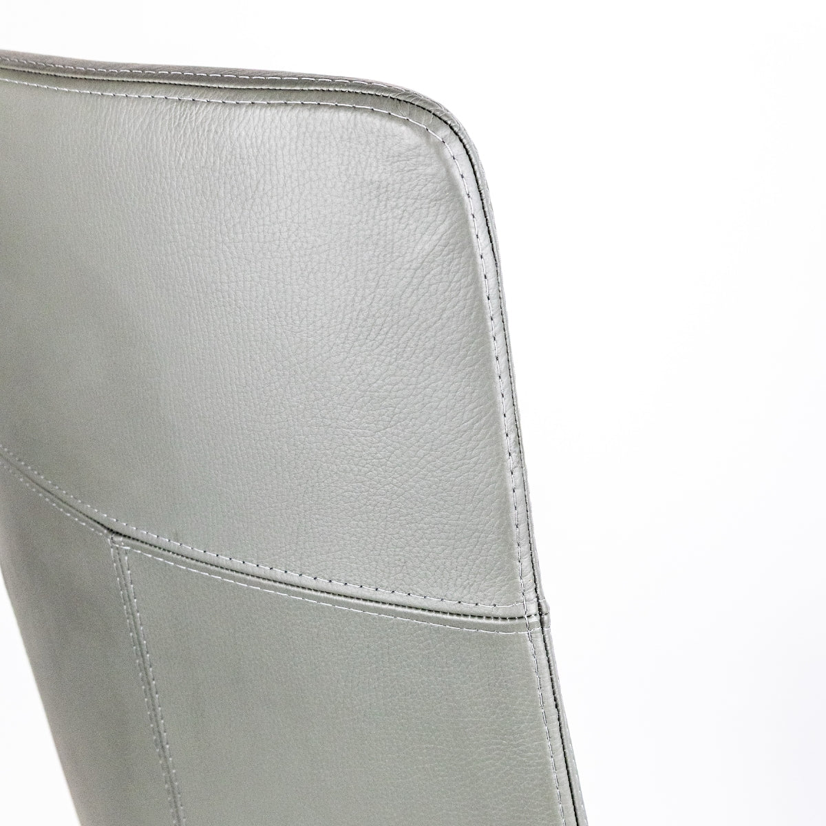 Sillón Lorenzo Alto Piel Aluminio (RE-5050-AL)