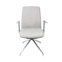 Sillón Lorenzo Bajo Tela Aluminio (RE-5061-AL)