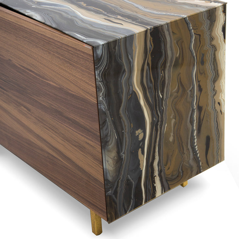 Credenza Nico 3-Door -Stratum Terra / Capa