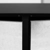 Credenza Nico 3-Door - Silver Leaf Black + Frost / Reflexio