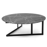 Mesa de Centro Cut - Frosted Black Marble