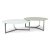 Mesa de Centro Drei - Extraclear Solid Beige & White