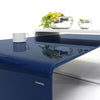 Mesa de Centro L2 - Solid Royal Blue + White Wood