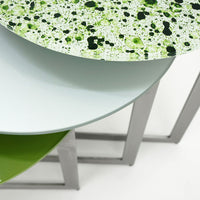 Mesa Lateral Cut - Green Splat & Metallic Silver