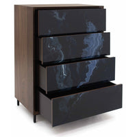 Cajonera Carlo - Solid Black & Electric Blue / Reflexio