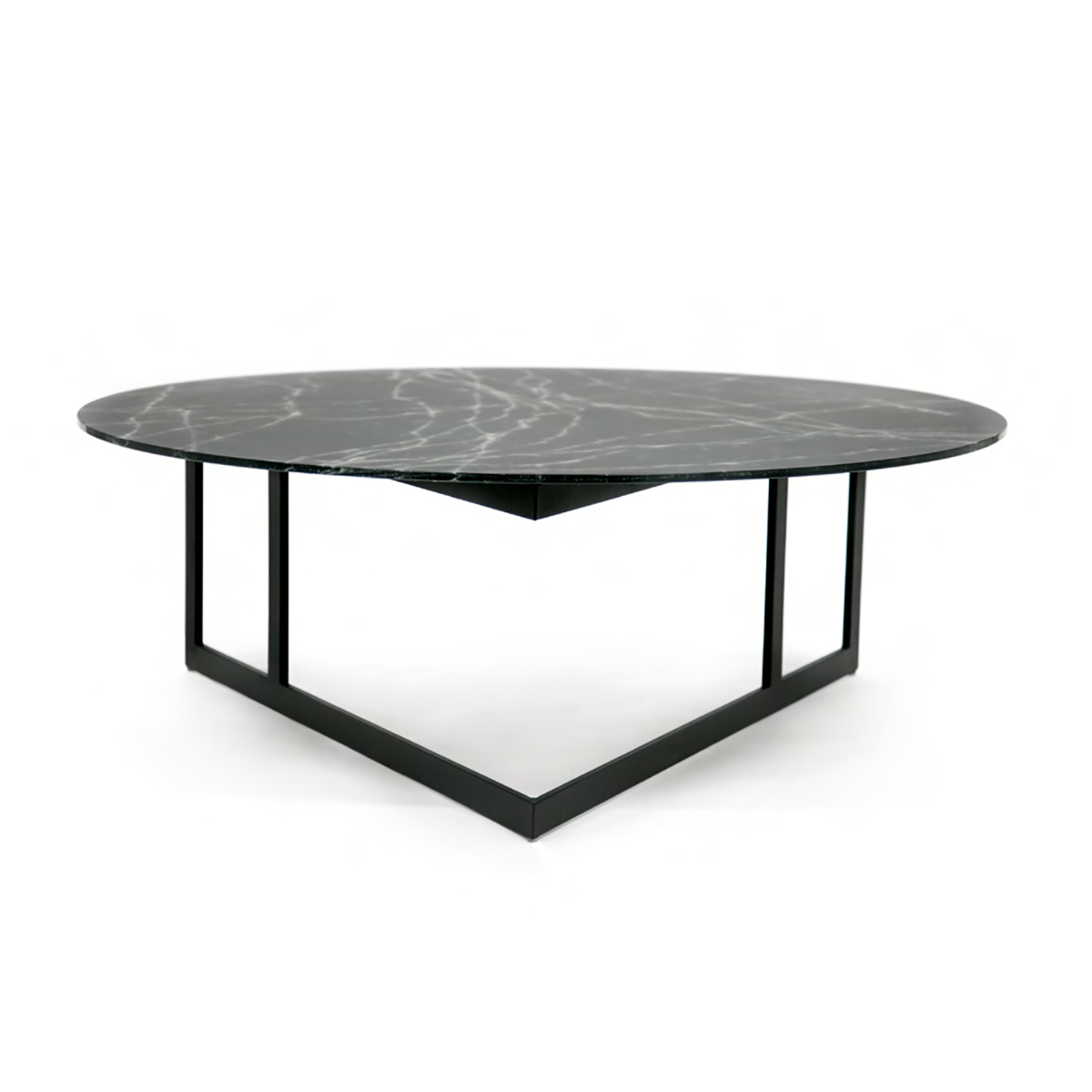 Mesa de Centro Cut - Frosted Black Marble