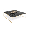 Mesa de Centro Kubus - Marble Black & Gold